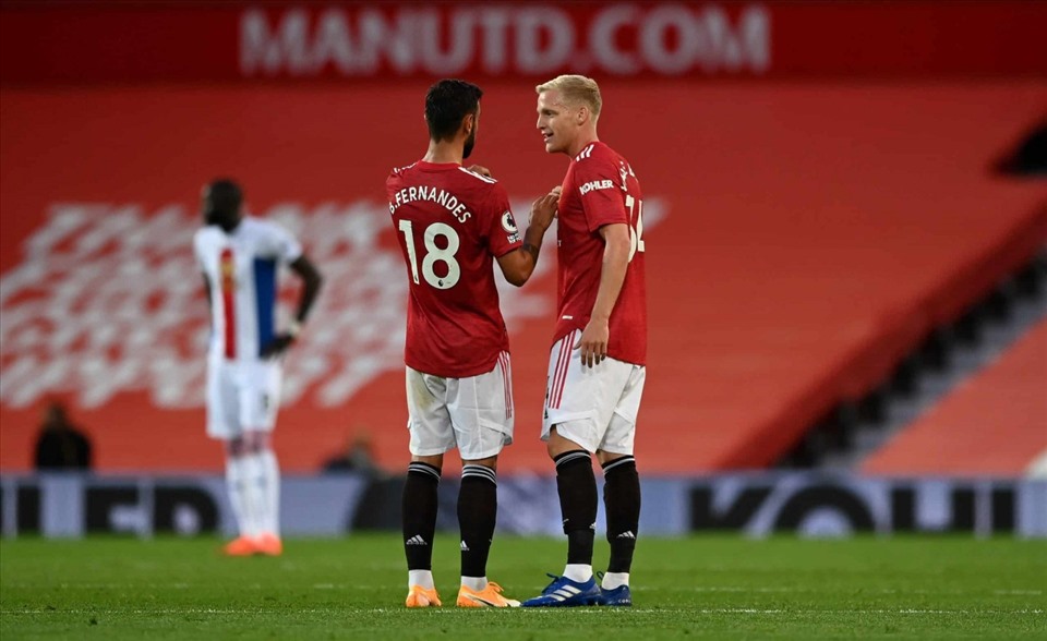 Ngoài Bruno Fernandes, Donny van de Beek sẽ là giải pháp mang thêm bàn thắng tới cho Quỷ đỏ. Ảnh: Getty Images