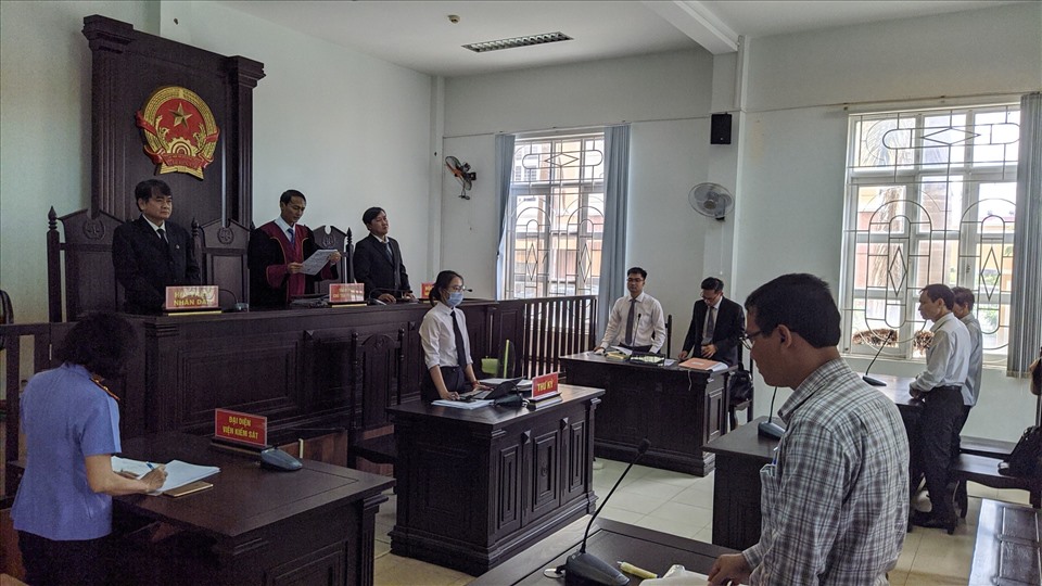 Diễn biến phiên tòa. Ảnh: Anh Tú