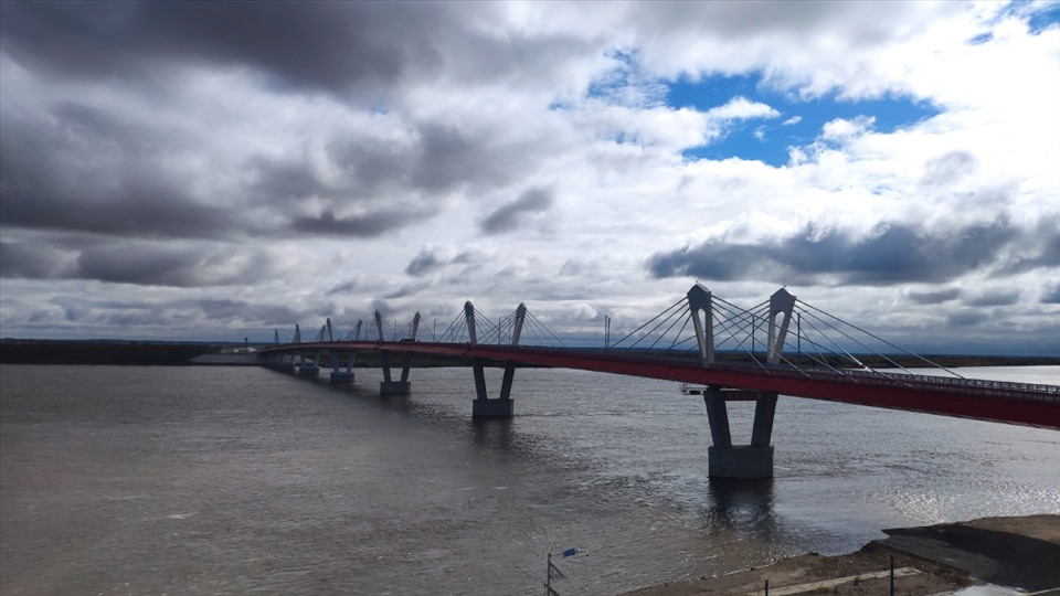 Cây cầu cao tốc đầu tiên nối Trung Quốc và Nga. Ảnh: China Daily