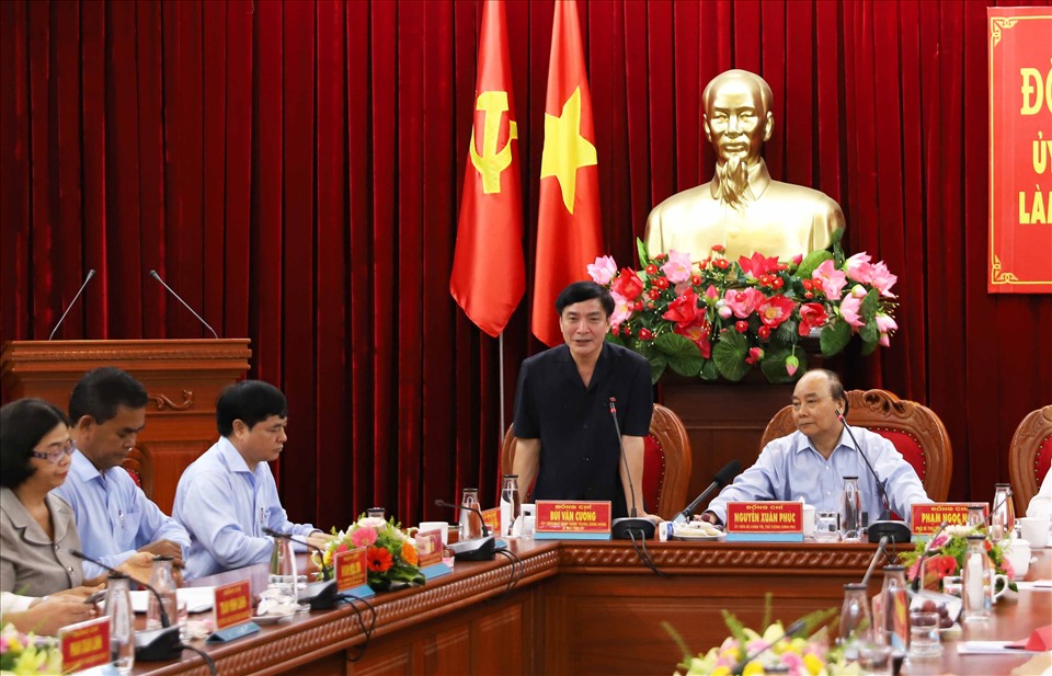 Ủy viên Trung ương Đảng, Bí thư Tỉnh ủy Đắk Lắk Bùi Văn Cường. Ảnh: Bảo Trung