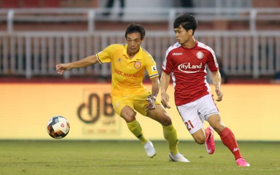 Công Phượng đối đầu đội bóng cũ tại vòng 13 V.League 2020. Ảnh CLB TP.HCM Công Phượng đối đầu đội bóng cũ tại vòng 13 V.League 2020. Ảnh CLB TP.HCM