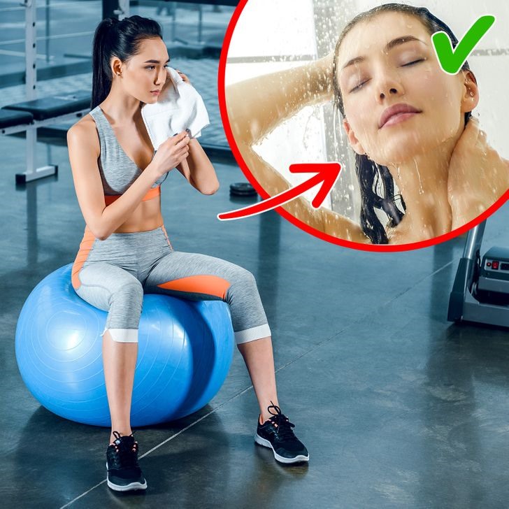 Sai lầm 1: Không tắm sau khi tập luyện Một số người nghĩ rằng lý do duy nhất nên tắm ngay sau khi tập luyện là mùi cơ thể. Nhưng trên thực tế, còn có những lý do khác. Mồ hôi kích thích sản sinh vi khuẩn trên da của bạn có thể gây phát ban. Vì vậy, các chuyên gia khuyên bạn nên đi tắm càng sớm càng tốt.