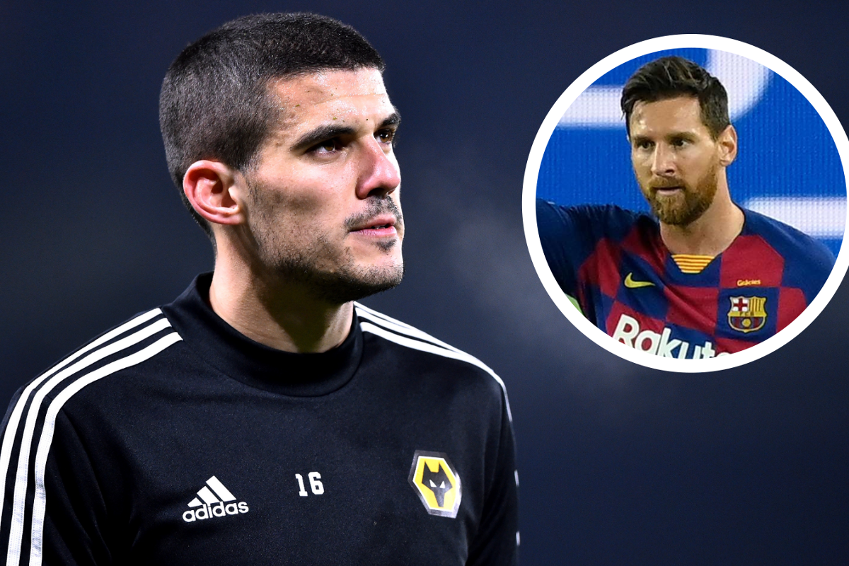 Nghĩ tới Messi là Conor Coady đã thấy hoảng sợ. Ảnh: Goal
