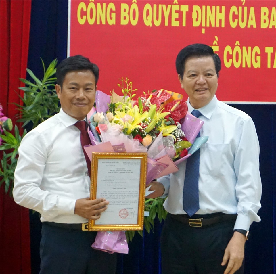 Trước đó, đồng chí Lê Quân, Thứ trưởng Bộ LĐTBXH được phân công, điều động làm Phó Bí thư Tỉnh ủy Cà Mau (ảnh Nhật Hồ)