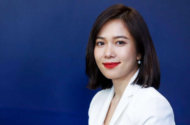Bà Trần Thu Hương - Giám đốc Chiến lược và Phát triển Kinh doanh kiêm Giám đốc Khối Ngân hàng Bán lẻ của VIB. Ảnh: Quỳnh Trần.