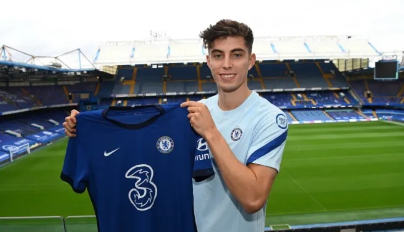 Kai Haverzt trở thành tiền vệ đắc giá nhất lịch sử Chelsea. Ảnh: CFC