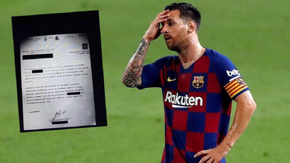 Messi gửi thư cho lãnh đạo Barca thông qua burofax. Ảnh: AS