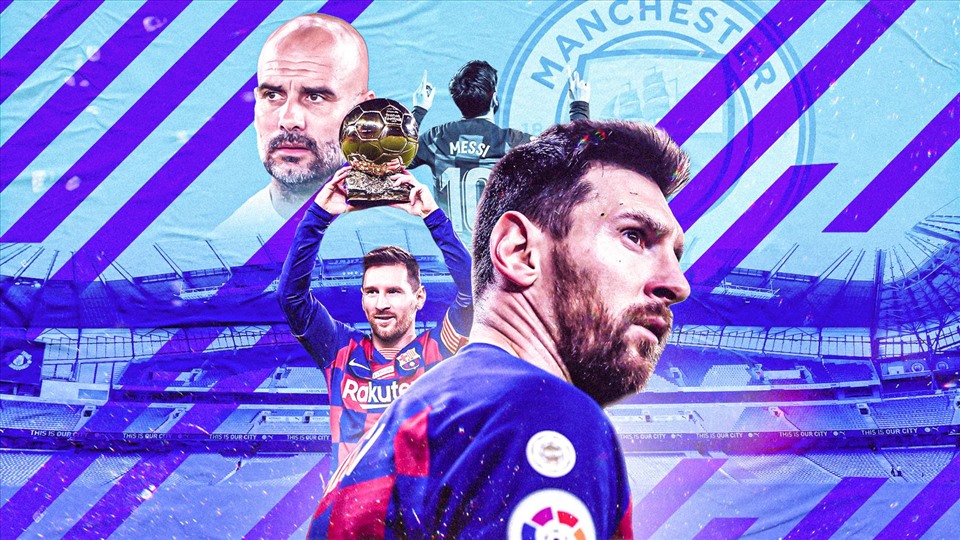 Messi tưởng như đã tới Manchester City cùng Pep Guardiola nhưng cuối cùng lại quyết định đổi ý. Ảnh: Sky Sports