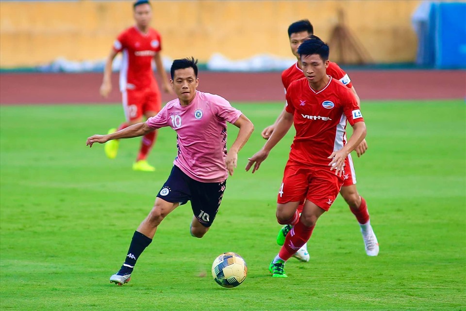 Hà Nội thi đấu áp đảo trước Viettel. Ảnh: HNFC