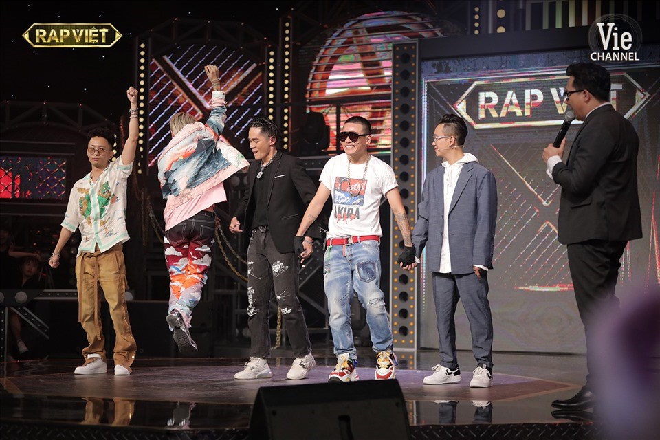 Các huấn luyện viên Rap Việt đã nạp đủ thành viên. Ảnh: Vie Các huấn luyện viên Rap Việt đã nạp đủ thành viên. Ảnh: Vie