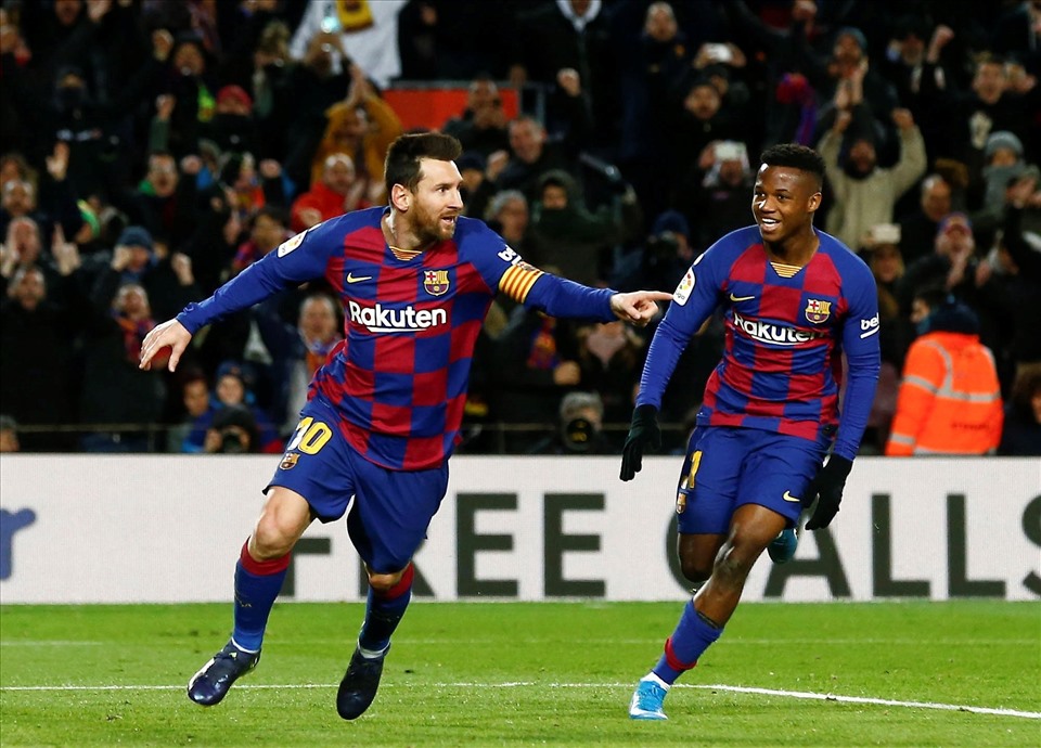 Fati được ví như “Người kế thừa Lionel Messi“. Ảnh: Getty Images