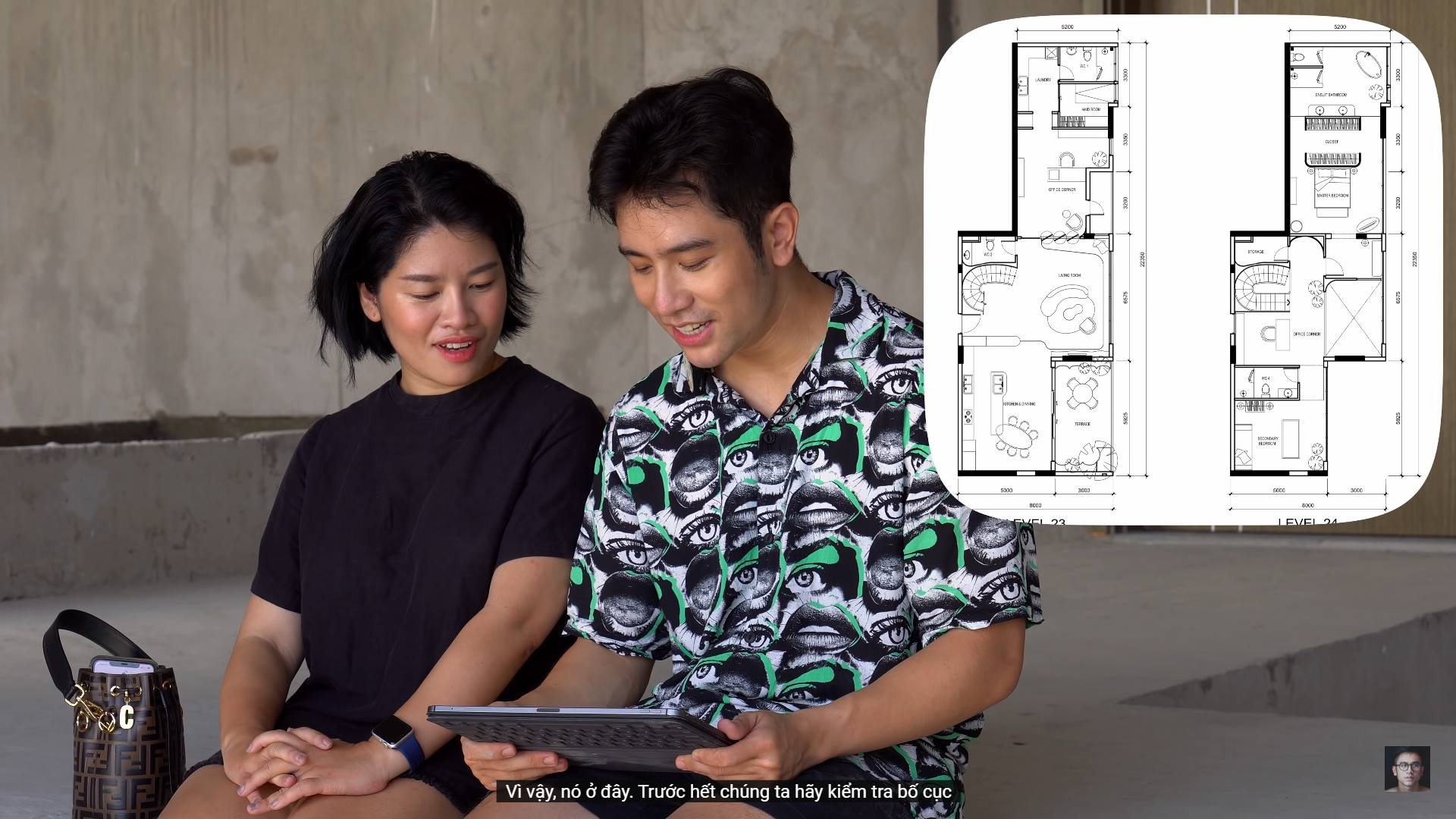 Dino Vũ giới thiệu về căn penthouse của mình trong một vlog gần đây. Ảnh: NSCC