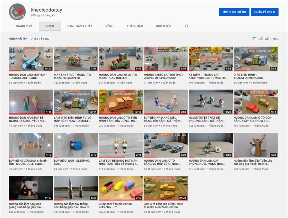 Một loạt các video được người bố kiến trúc sư tự học cách quay, cách dựng cho người xem dễ hiểu nhất. Ảnh: NVCC.