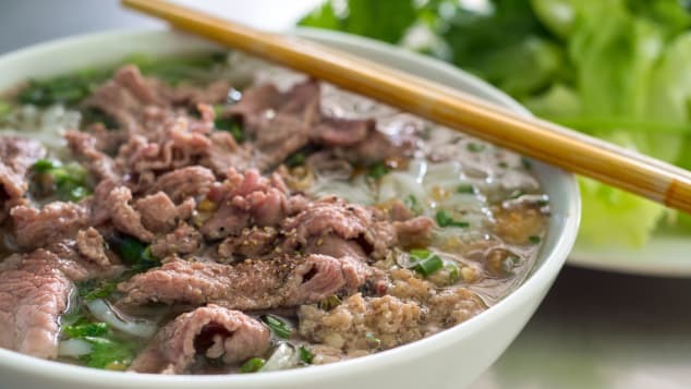 Phở bò Việt Nam được CNN bình chọn là món ăn có nước dùng ngon trên thế giới. Ảnh: CNN