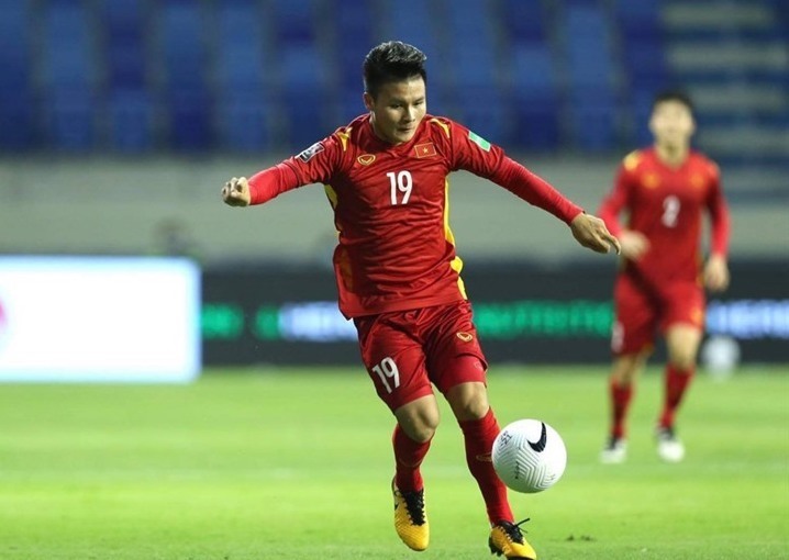 Tiền vệ Quang Hải chưa chắn tham dự AFF Cup 2022. Ảnh: Trung Thu