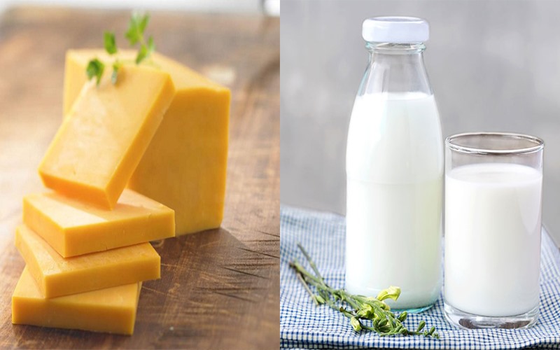 Sữa và pho mát: Sữa và pho mát có tác dụng kích thích tăng tiết serotonin, giúp cải thiện tâm trạng và mang lại cho bạn cảm giác vui vẻ, hạnh phúc.