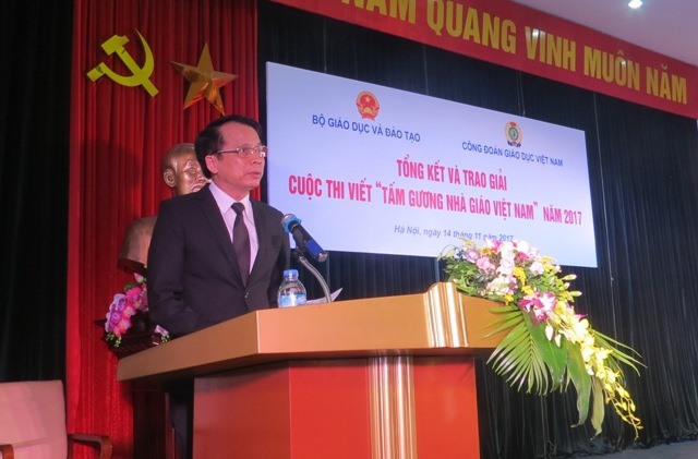 Thứ trưởng Bộ GDĐT Phạm Mạnh Hùng. Ảnh: Xuân Trường