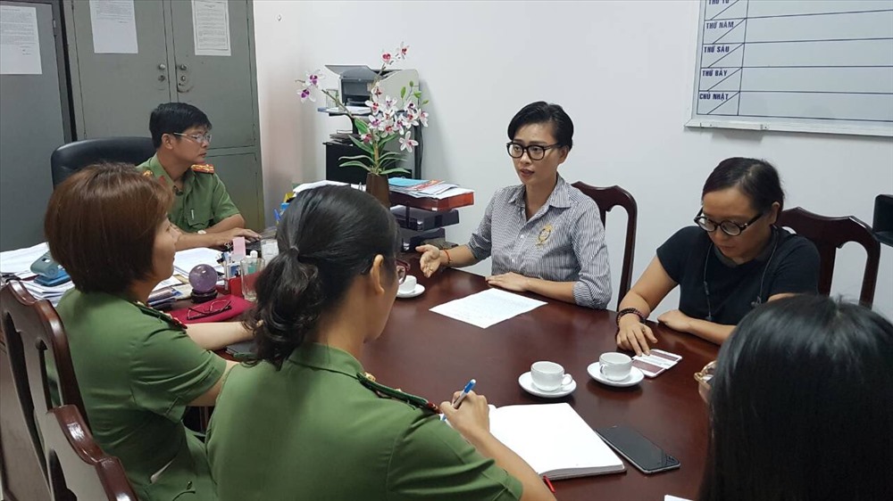 Ngô Thanh Vân làm việc với công an Vũng Tàu. Ảnh: T.L