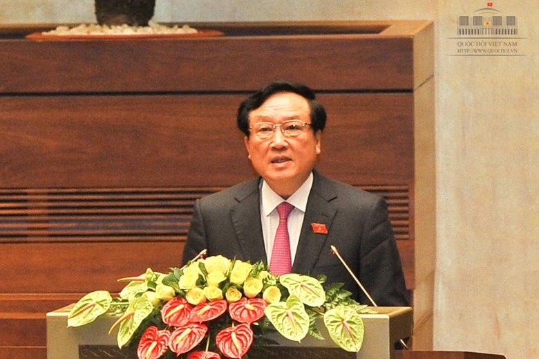 Chánh án TANDTC Nguyễn Hòa Bình: “Rà soát các văn bản pháp luật, mở đường cho công đoàn khởi kiện“. Ảnh: QH