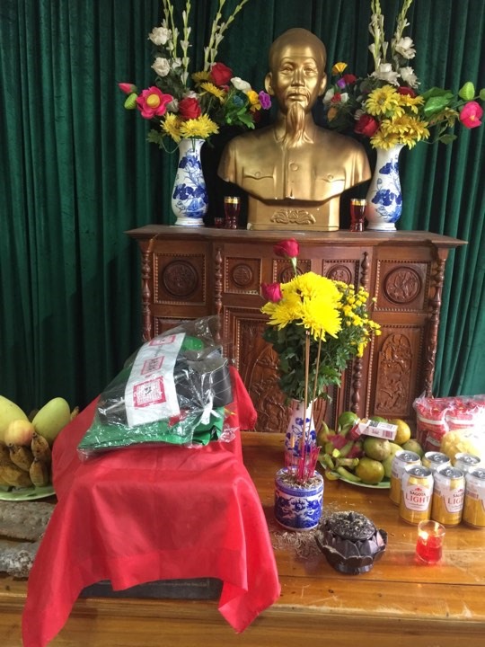 Hài cốt liệt sĩ được đưa về Khu văn hóa tâm linh huyện Hướng Hóa. Ảnh: HM.