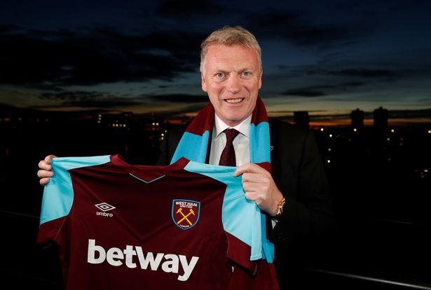 David Moyes đến với West Ham trong tháng 12. Ảnh: Daily Express.