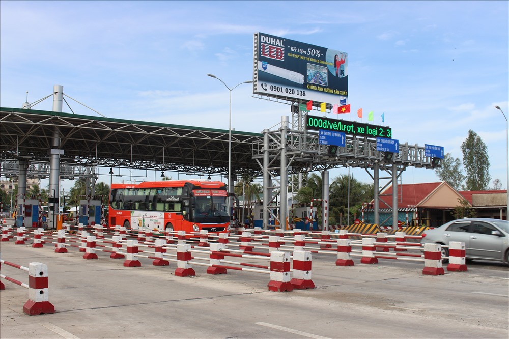 Trạm thu phí BOT Cai Lậy đã sẵn sàng cho thu phí trở lại.