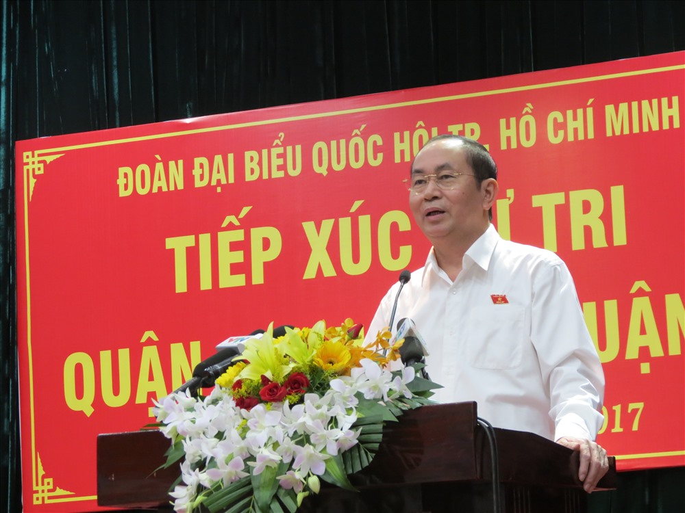 Chủ tịch Nước Trần Đại Quang phát biểu