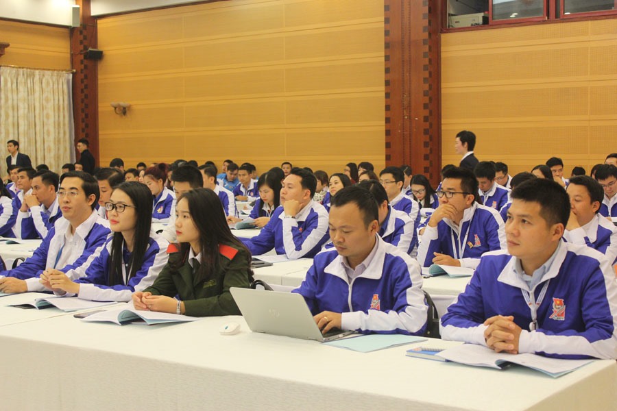 Các đại biểu tham dự Đại hội Đại biểu Đoàn toàn quốc lần thứ XI. Ảnh: P.V