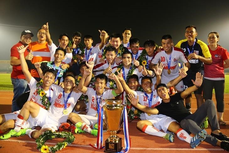 Với lực lượng nòng cốt là lứa U21 HAGL, cùng những cầu thủ chất lượng nhất của giải U21 Quốc gia. U21 TC VN được xem là một ứng cử viên sáng giá cho chức vô địch. Ảnh: Đ.T