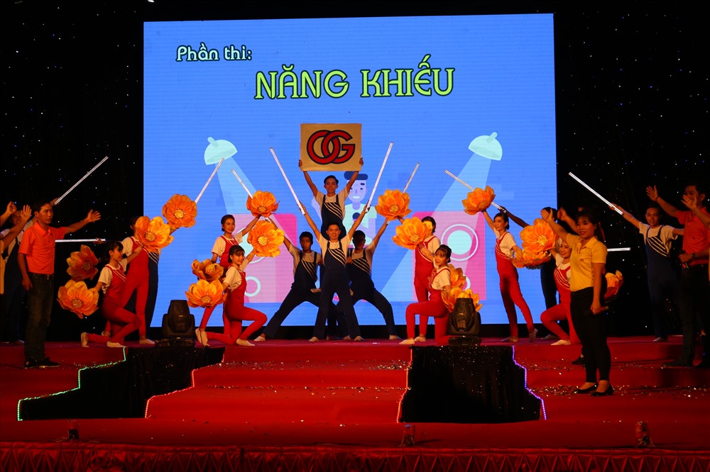 Phần thi “Năng khiếu” của Đội Cty TNHH Oriental Garment An Giang.