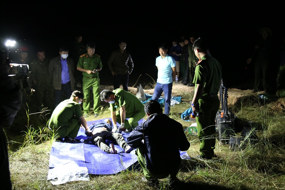 Hiện trường vụ hỗn chiến.