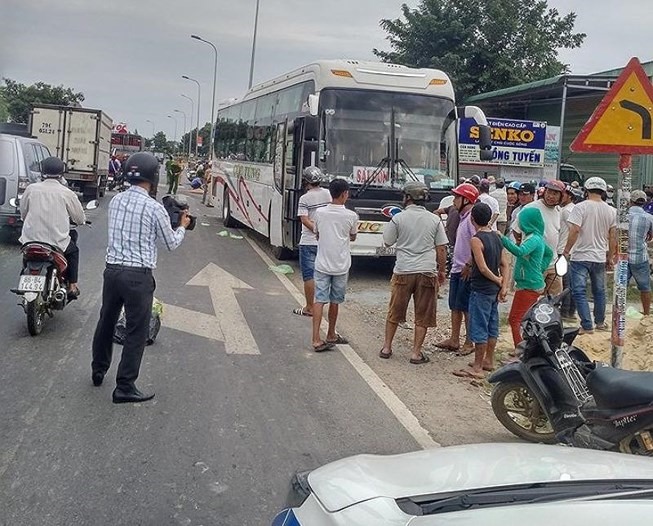 Hiện trường vụ tai nạn.
