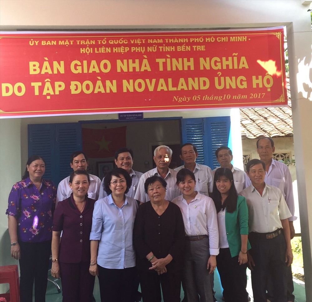 Novaland đã hỗ trợ kinh phí xây dựng 22 nhà tình nghĩa năm 2017
