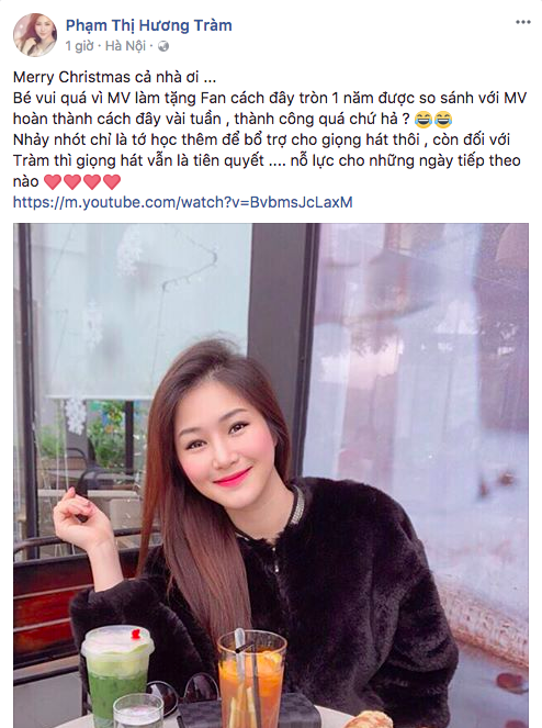 Hương Tràm đăng trạng thái ẩn ý về việc bị so sánh