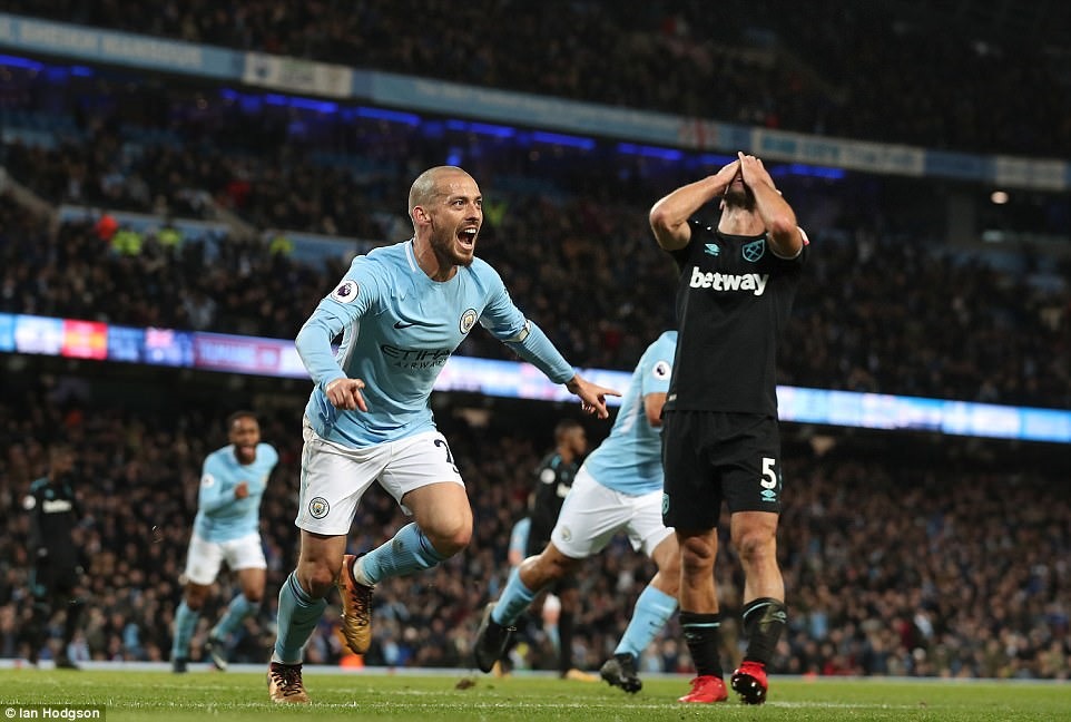 Man City đang thăng hoa tột độ. Ảnh: