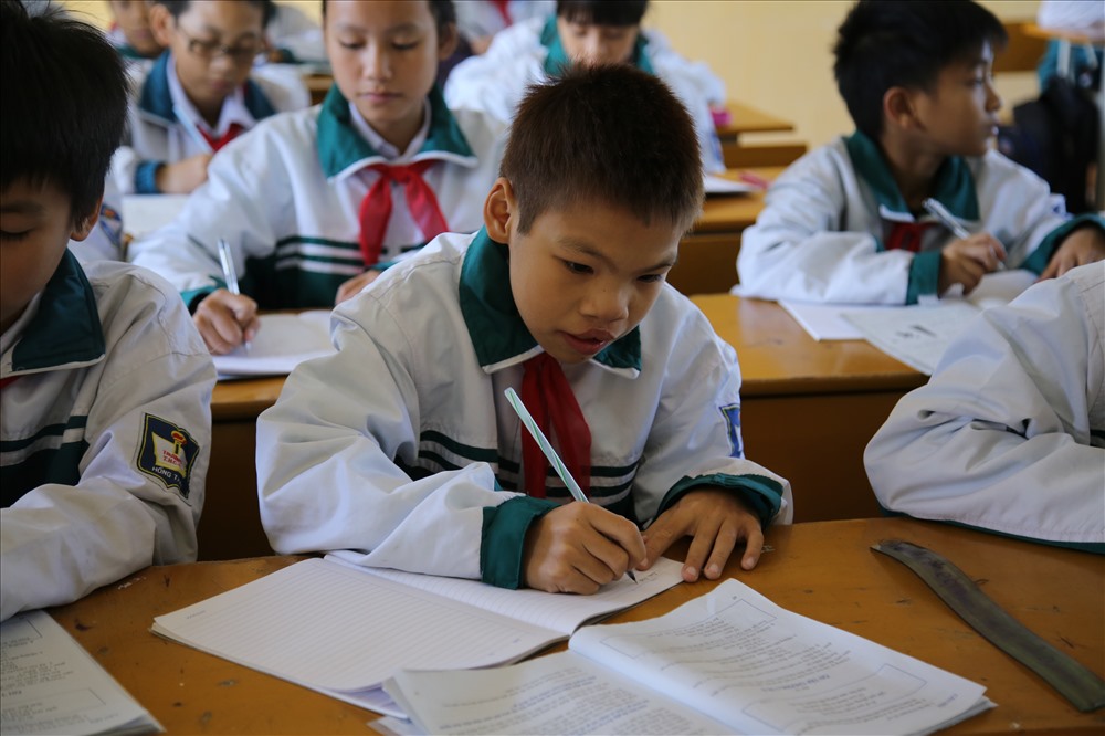 Nguyễn Dương Quý tại lớp học