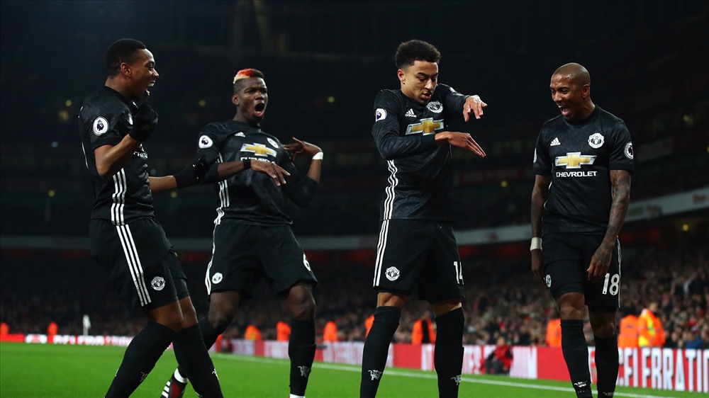 M.U vừa vượt ải Arsenal thành công. Ảnh: Getty.