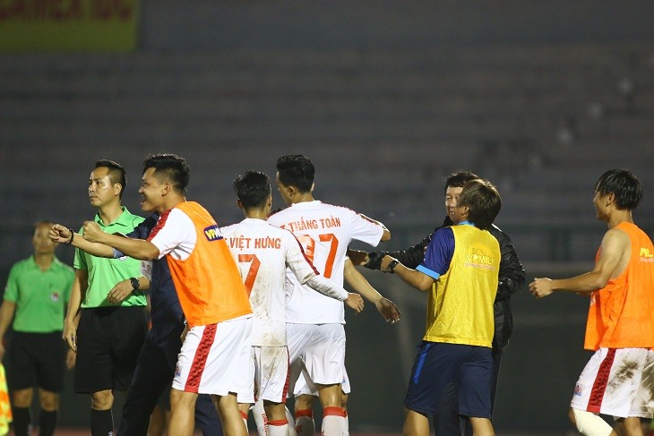 Niềm vui của các cầu thủ U21 HAGL. Ảnh: Đ.V
