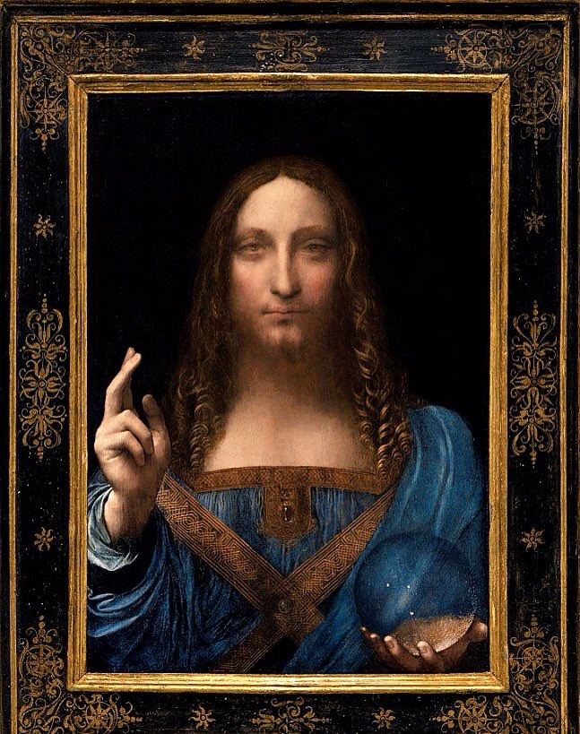 Tác phẩm “Salvator Mundi“. Ảnh: Twitter