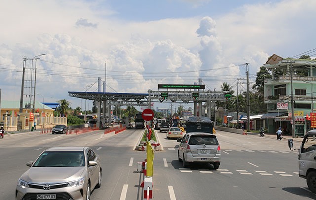 TRạm thu phí BOT Cần Thơ - Phụng Hiệp (ảnh: P.V)