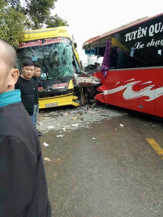Hiện trường vụ tai nạn.