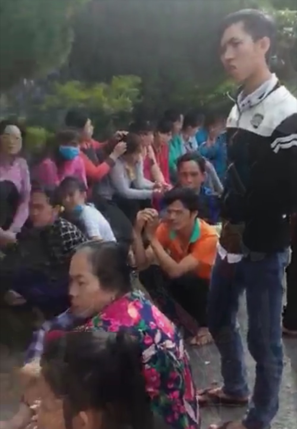 CN ngừng việc sang ngày thứ 2 - Ảnh: CN cung cấp