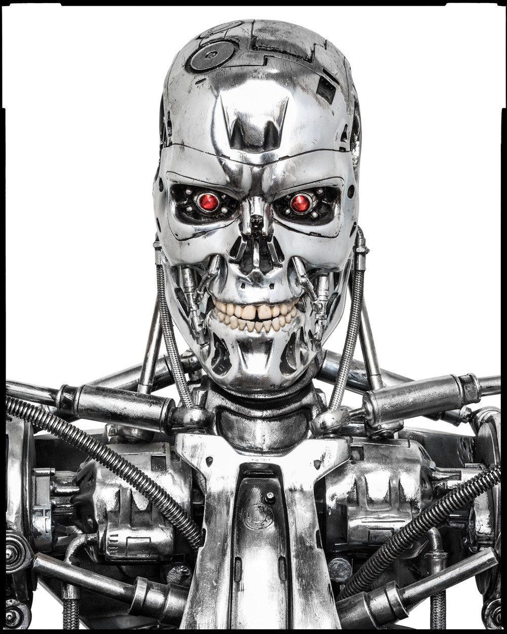Hình ảnh một con robot T-800 đang nằm trong bộ sưu tập của Dan Lanigan.