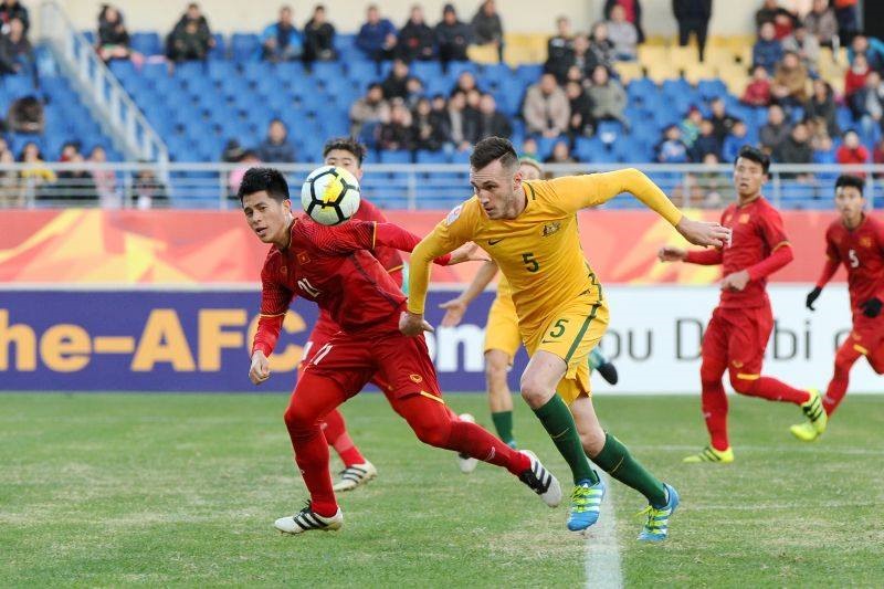 U23 Việt Nam đã có được chiến thắng đầu tiên tại một VCK U23 Châu Á. Ảnh: M.T