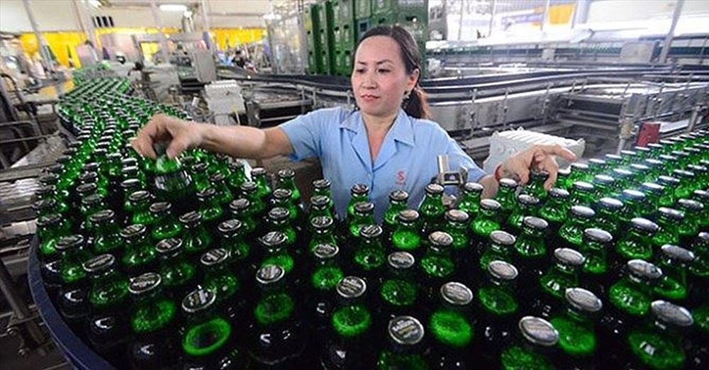 Dây chuyền sản xuất của SABECO - đơn vị được đánh giá cổ phần hóa thành công trong ngành công thương. Ảnh: TL