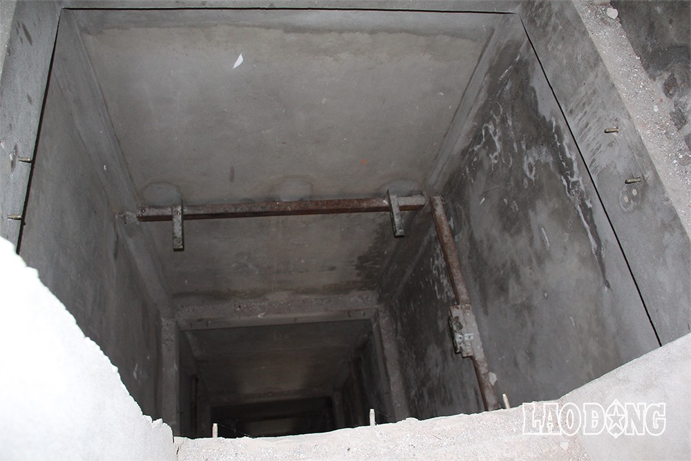 Căn nhà 7 tầng này còn được trang bị cả thang máy. Ảnh: LN.