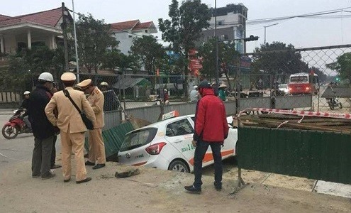 Hiện trường vụ tai nạn.