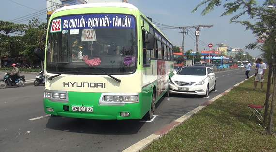 Hiện trường vụ tai nạn.