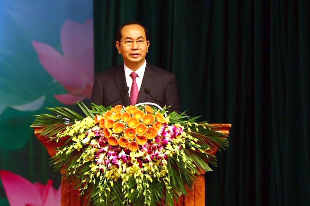 Chủ tịch Nước Trần Đại Quang. Ảnh: Sơn Tùng.