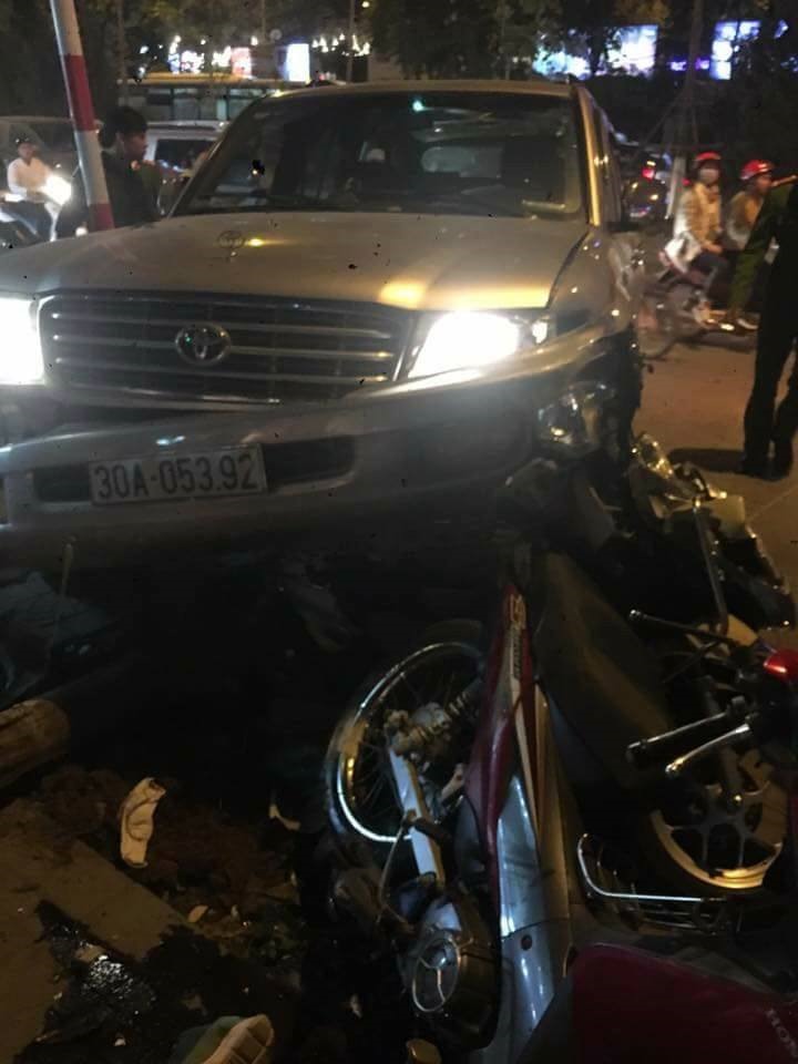 Hiện trường vụ tai nạn.